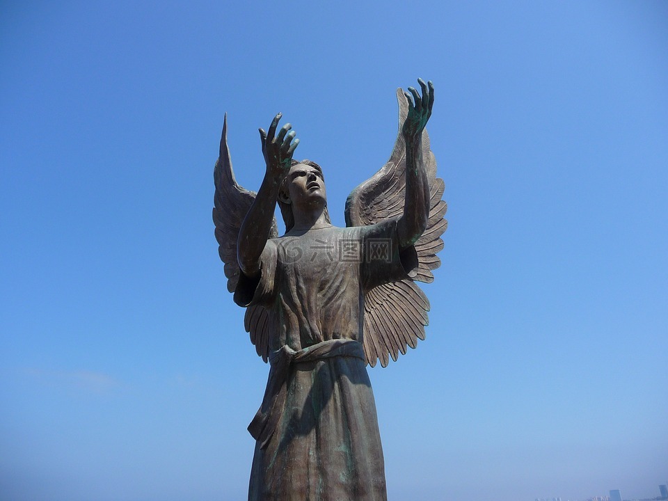 天使雕像,墨西哥天使雕像,巴亚尔塔港雕像