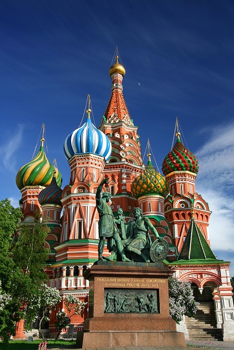 莫斯科,圣瓦西里大教堂,红场