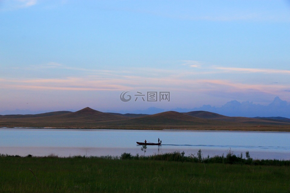 中国,内蒙古,湖泊