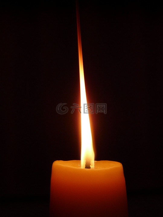 蜡烛,火焰,光