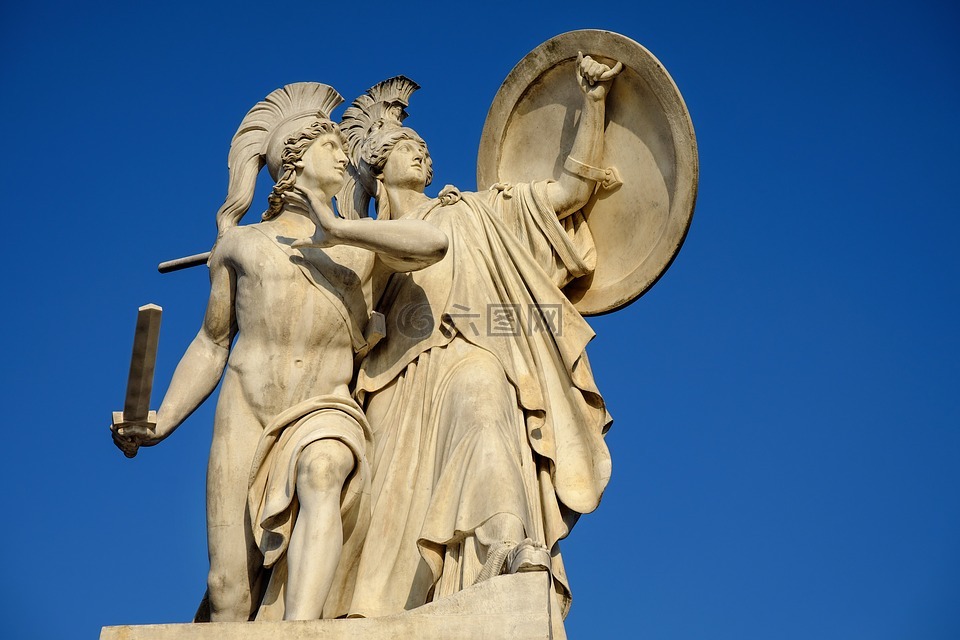纪念碑,希腊诸神的数字,雅典娜