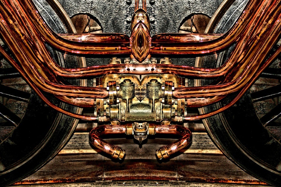 发动机,铜,蒸汽引擎