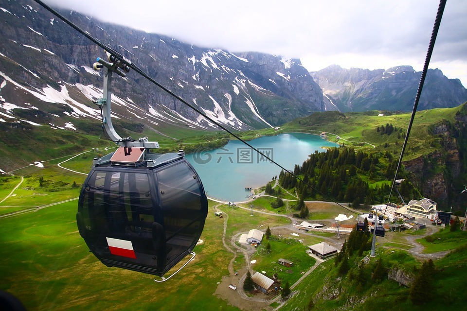 盧森鐵力士山,鐵力士山纜車,瑞士鐵力士纜車