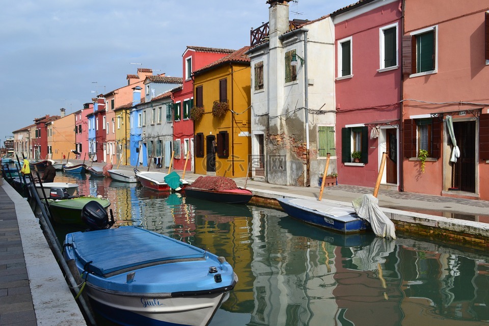 威尼斯,意大利,小船