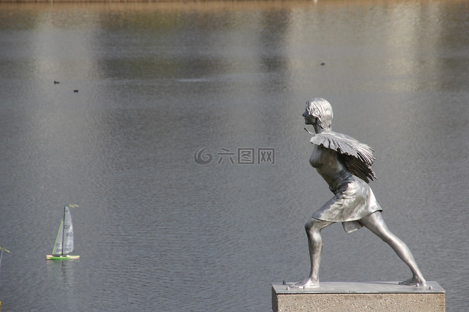 雕塑,艺术,凤凰湖