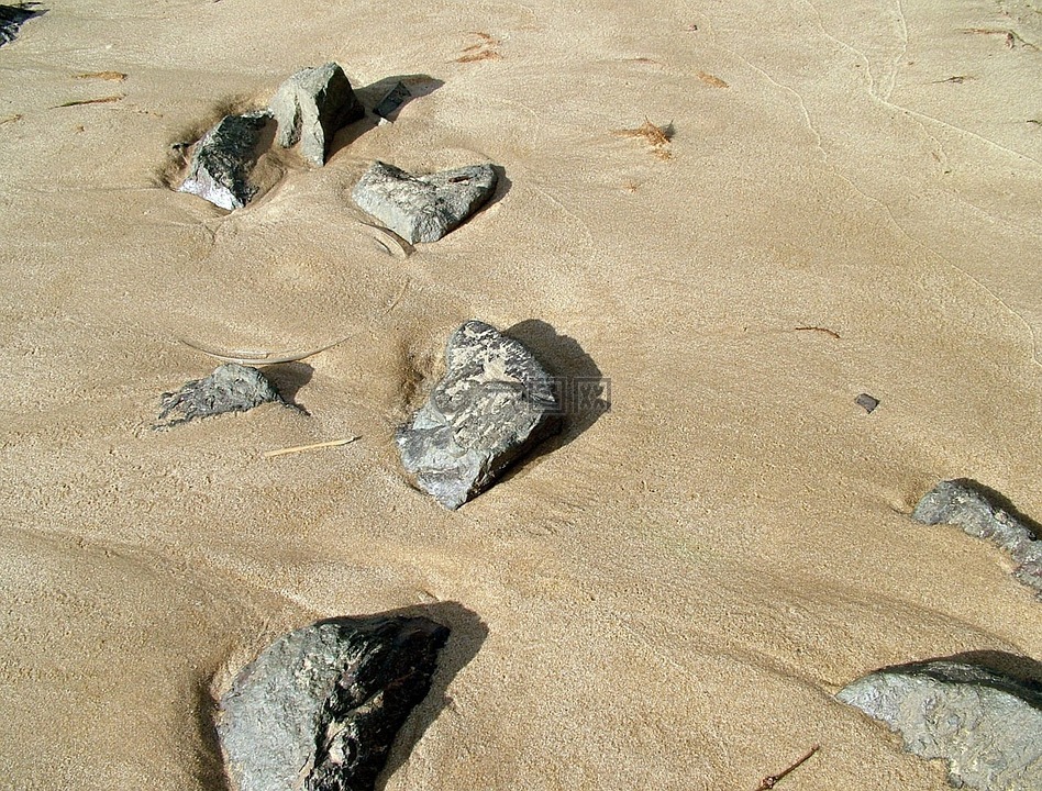 沙,岩,石头
