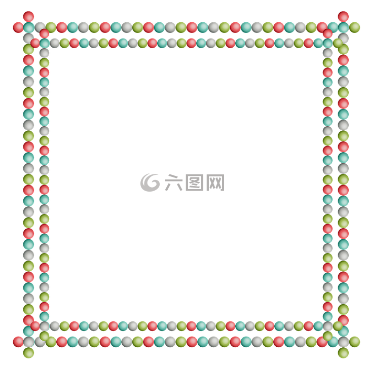 框架,彩球,方