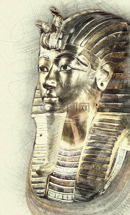 图坦卡蒙,死亡面具,埃及