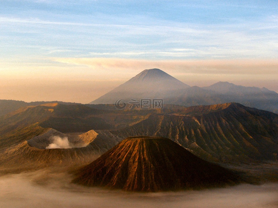 火山,java,印度尼西亚