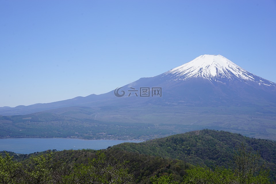 富士山,自然,日本