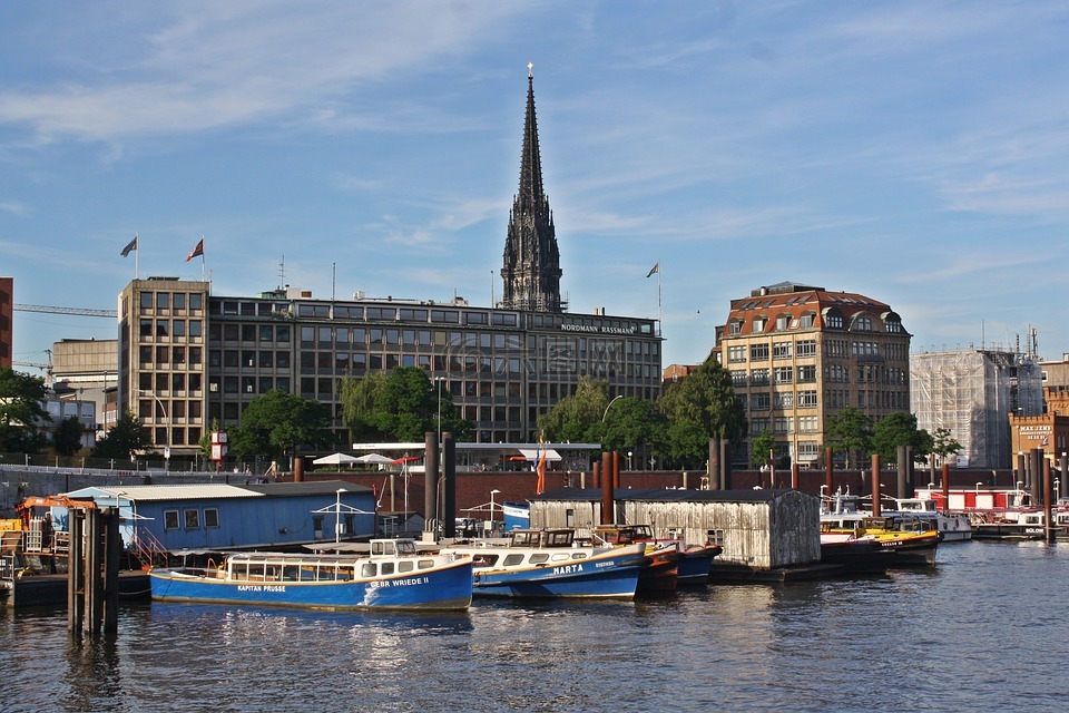 圣凯瑟琳教堂,港口的图案,游览港口hamburgensien
