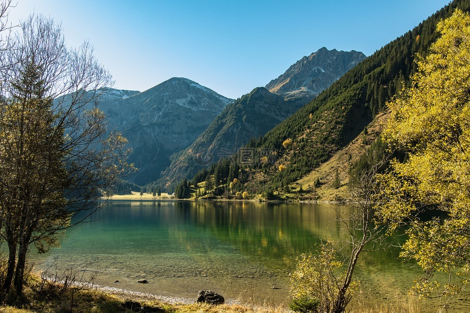 蒂罗尔,bergsee,vilsalpsee