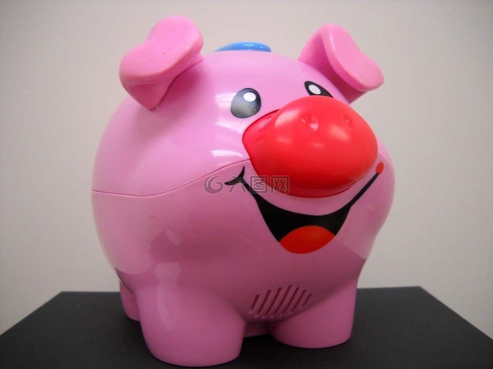 粉红色,猪,玩具
