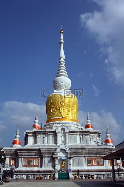 庙,泰国,大城