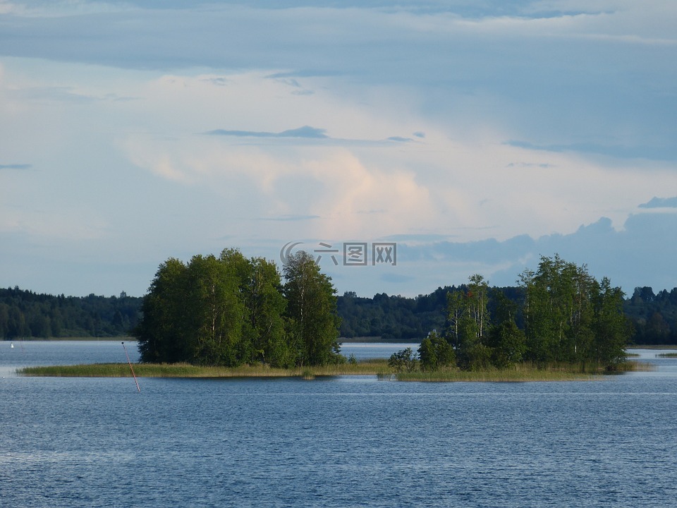 拉多加湖,俄罗斯,景观