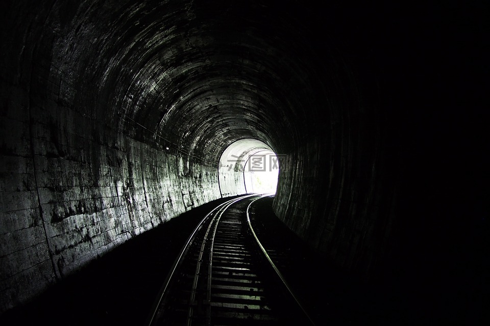 隧道,火车,铁路