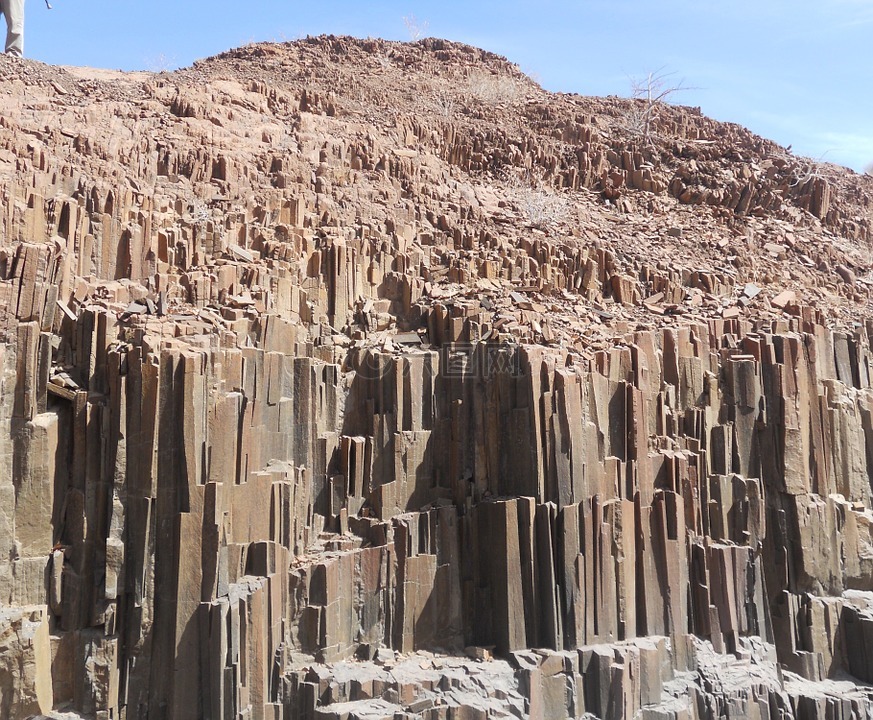 风琴管的峡谷,玄武岩,纳米比亚