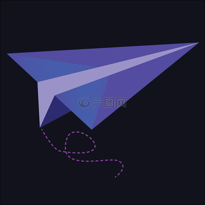 纸飞机,紫色,飞机