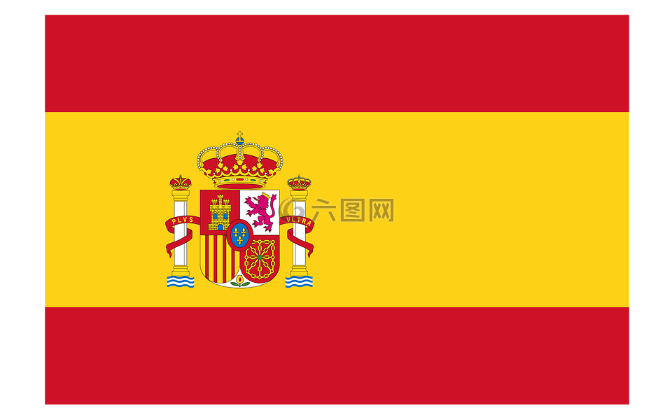 西班牙,黄色,红色