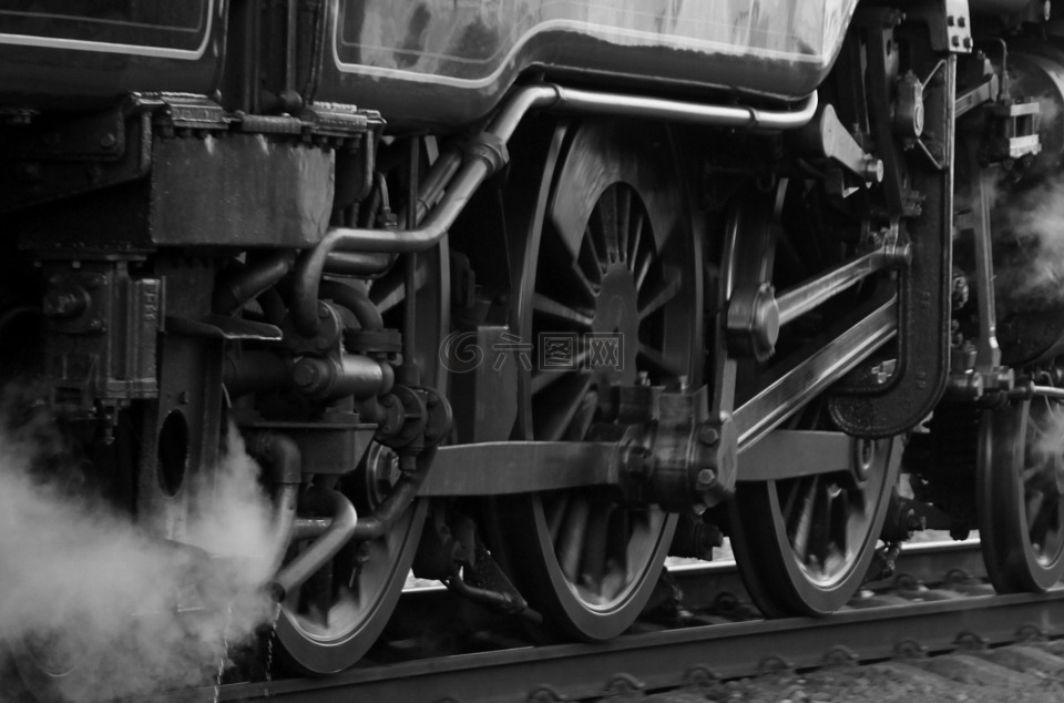 火车,机车,蒸汽
