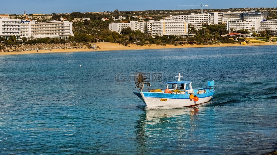 塞浦路斯,阿依,渔船