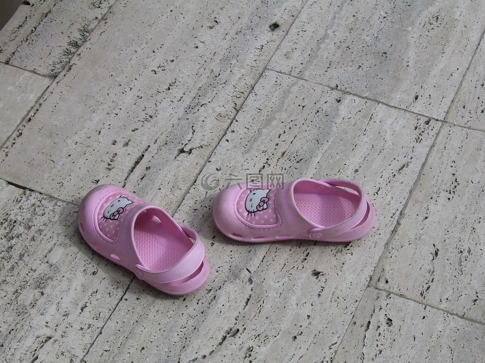 鞋,粉红色,小
