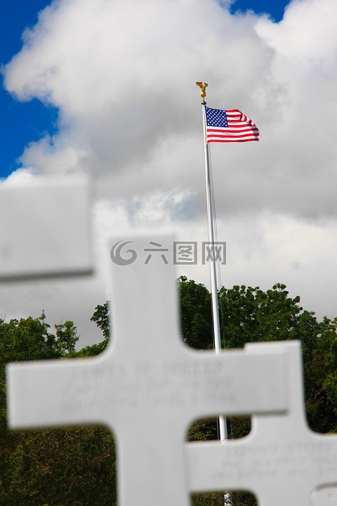 美国,埋葬,公墓