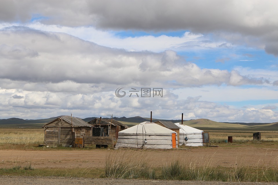 蒙古,蒙古包,草原