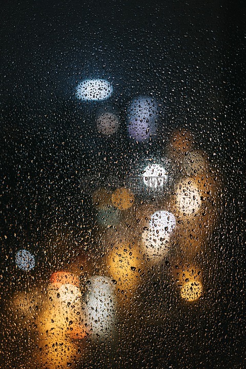 雨天,玻璃,下雨