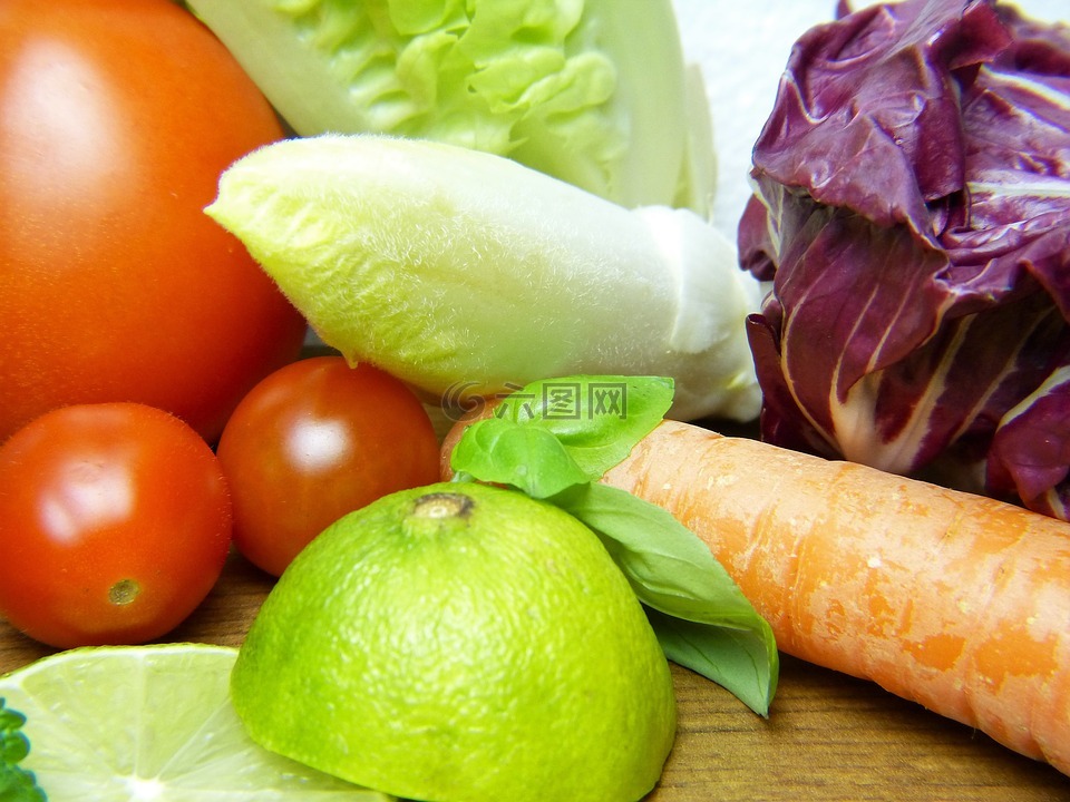 蔬菜,柠檬,健康