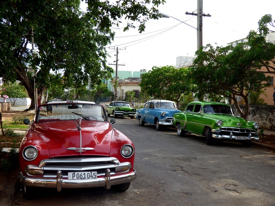 汽车,老,古巴