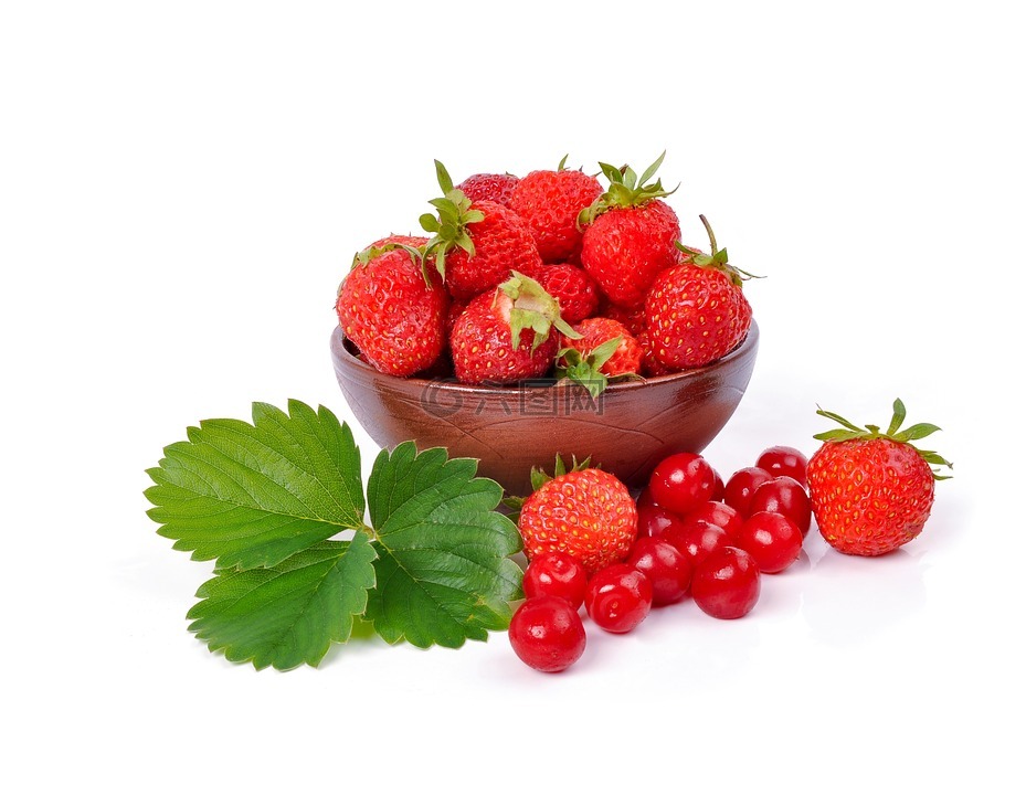 草莓,樱桃,浆果