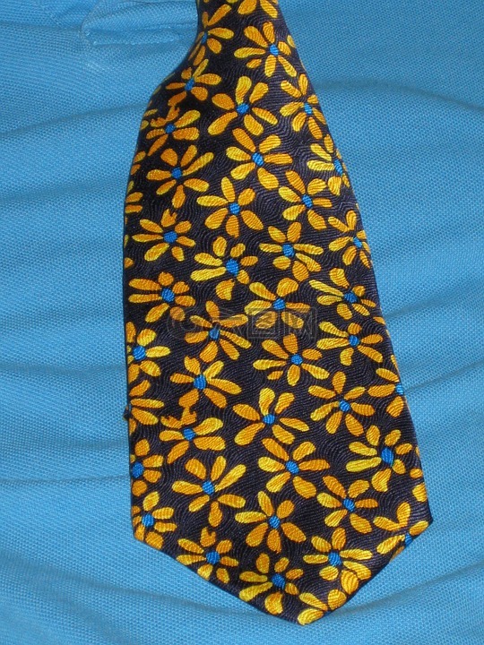 领带,丰富多彩,黄色
