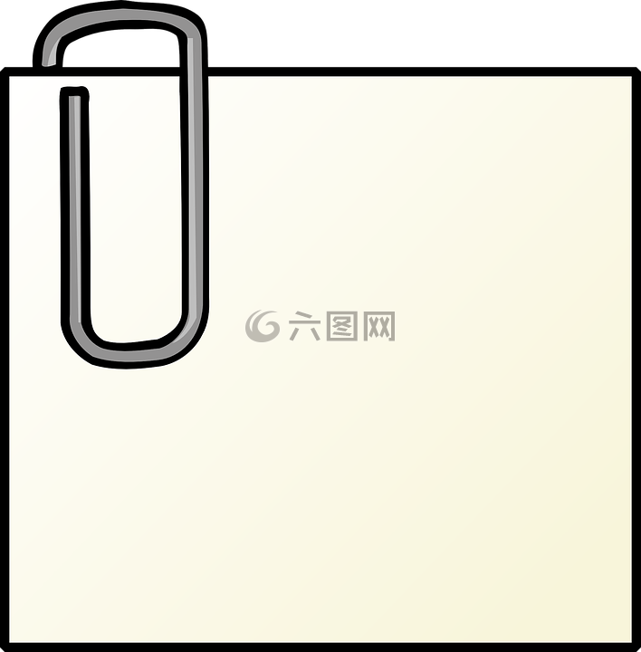 纸夹,纸,回形针