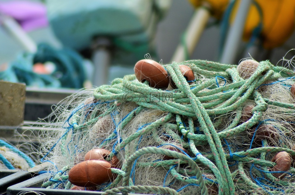 净额,渔网,法国