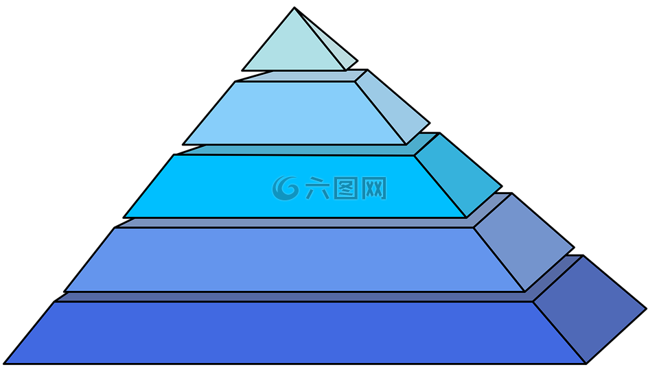 金字塔,蓝色,形状