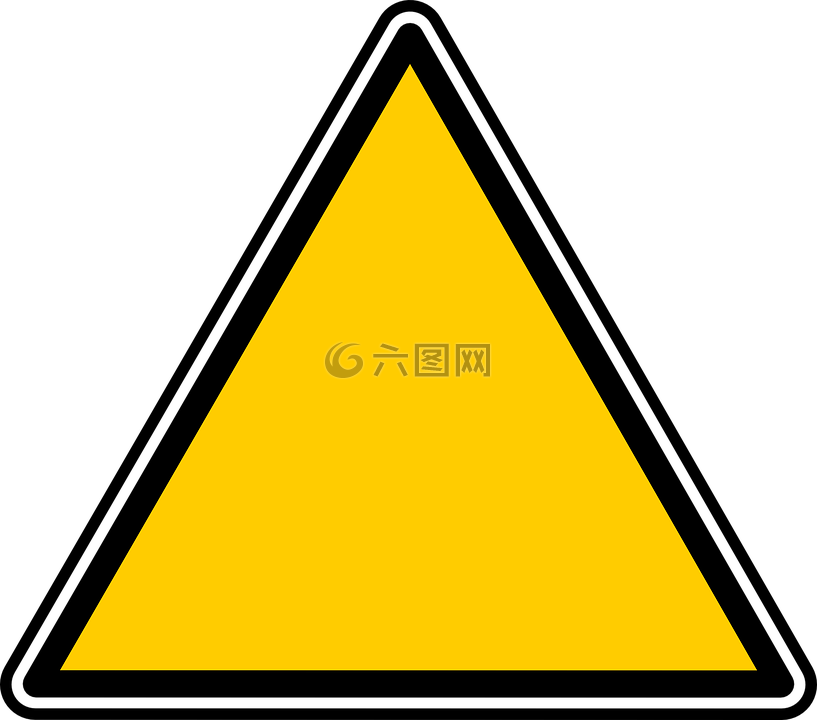 三角形,标志,符号
