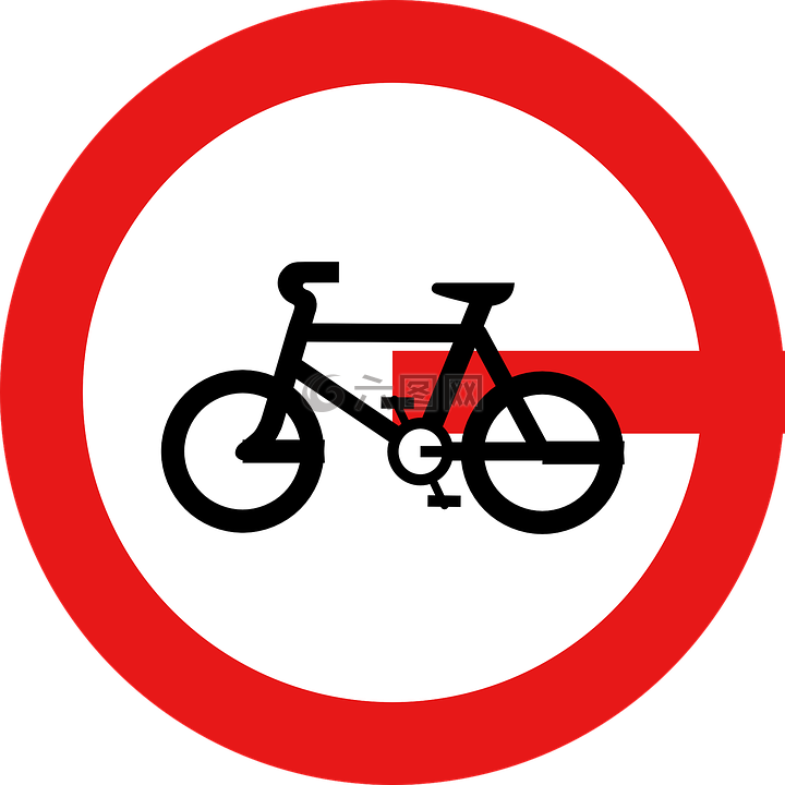 标志,循环,自行车