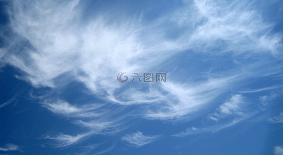 云,云朵蓝色天空,蓝色的天空的云彩