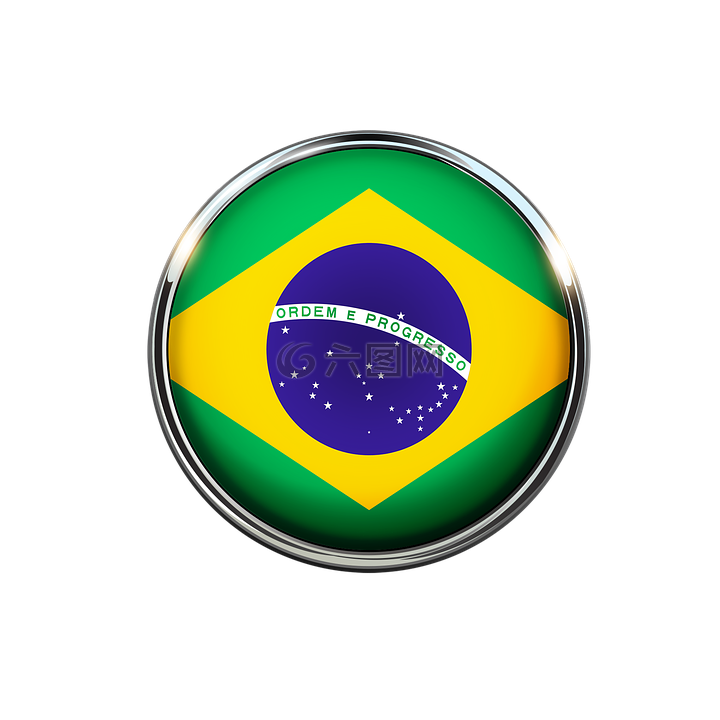 巴西,标志,圆