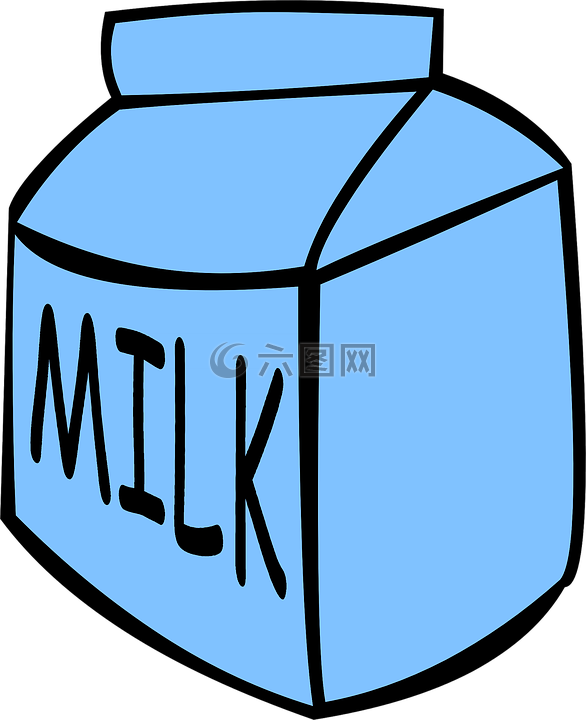 牛奶,纸箱,蓝色