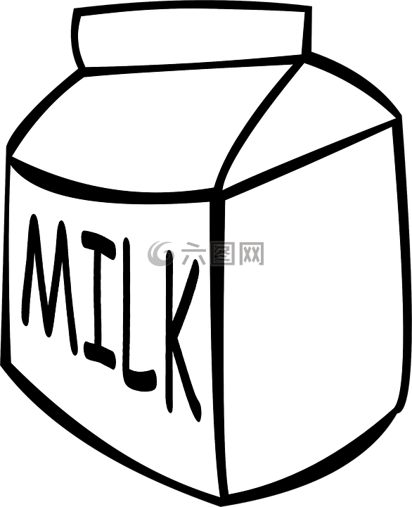 牛奶,纸箱,喝