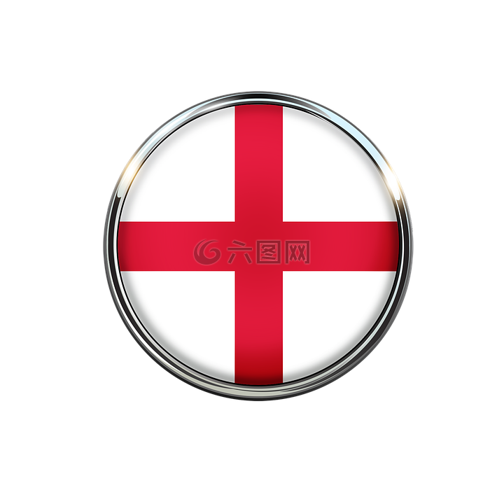英格兰,标志,圆