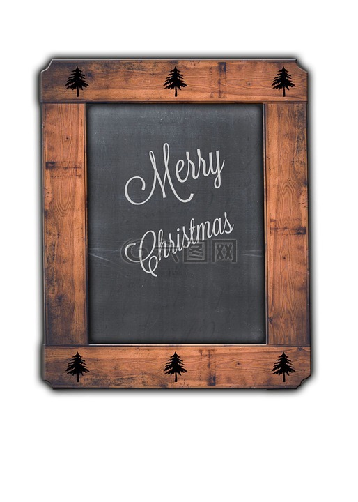 圣诞快乐,黑板,乡村