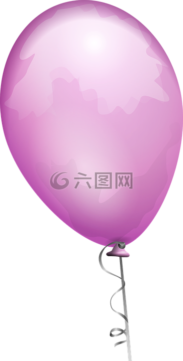 气球,紫色,有光泽