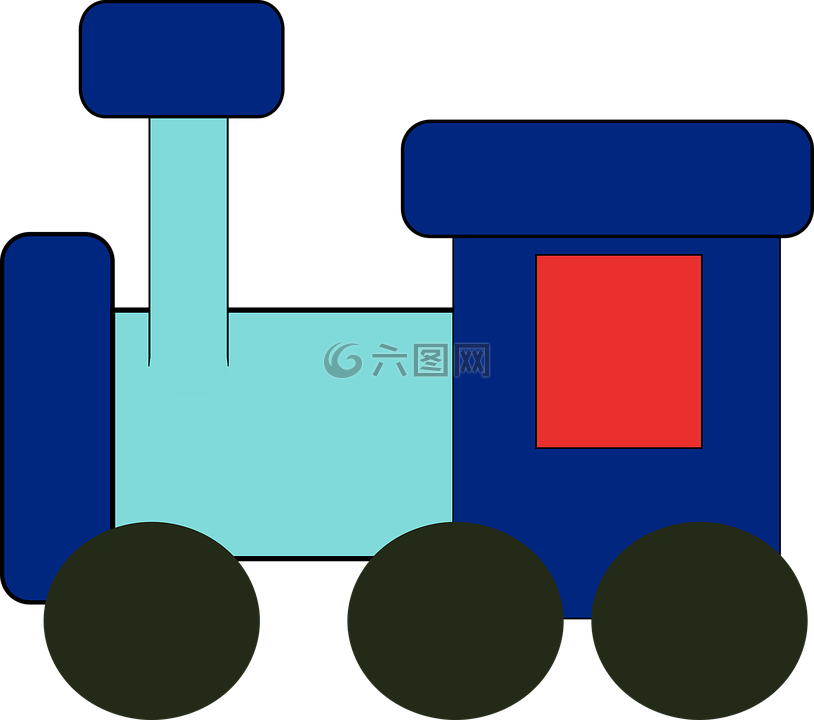 玩具,火车,蓝色