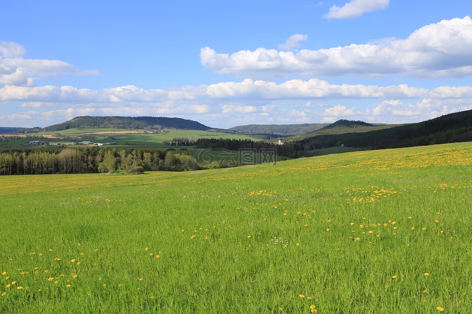 nečtiny,全景,景观