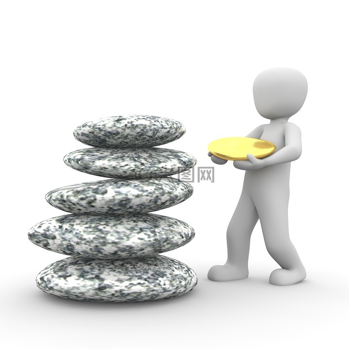 风水,石头,冥想