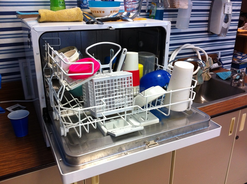 洗碗机,清洁,菜