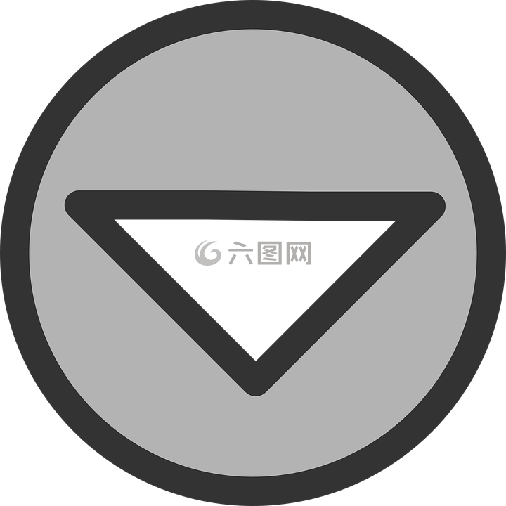 箭头,向下,环路